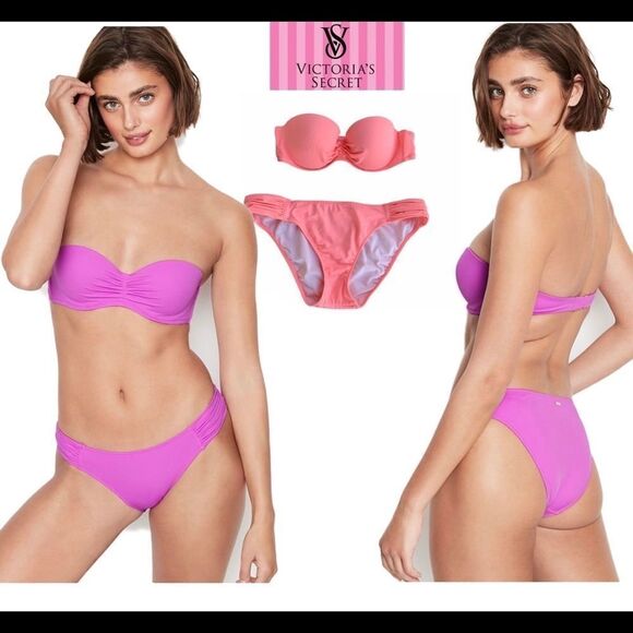 Victoria’s secret peach hipster Havana bikini set - Picture 1 of 8